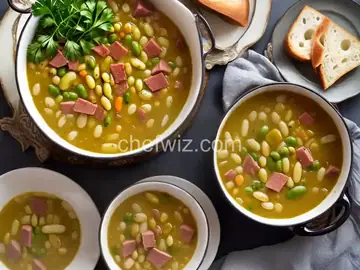 Dad's Lima Bean Soup with Ham Bone