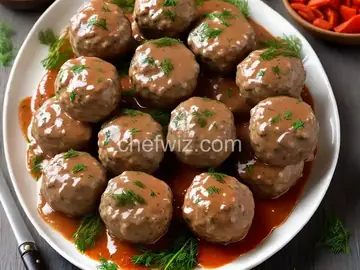 Danish Meatballs with Dill Sauce
