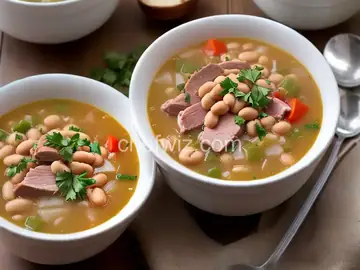 Dan's Slow Cooker Ham and White Bean Soup
