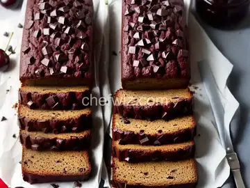 Dark Chocolate Cherry Loaf Cake