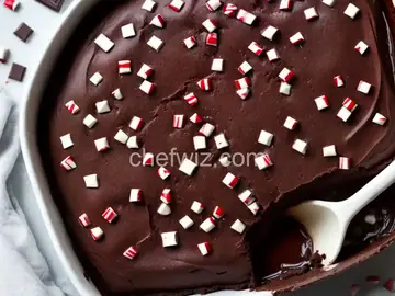 Dark Chocolate Peppermint Fudge