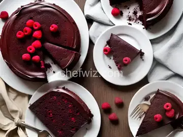 Dark Chocolate-Raspberry Cake