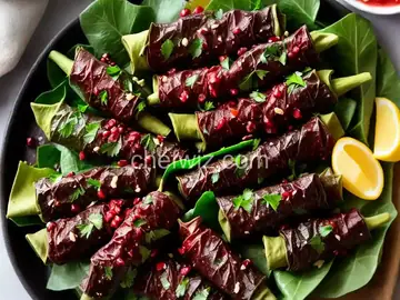Dawali (Palestinian Stuffed Grape Leaves)
