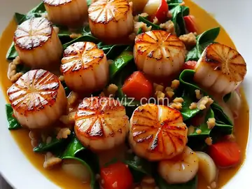 Deb's Scallops Florentine