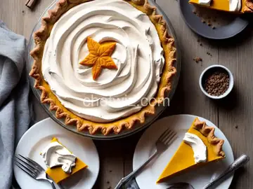 Decorated Pumpkin Pie