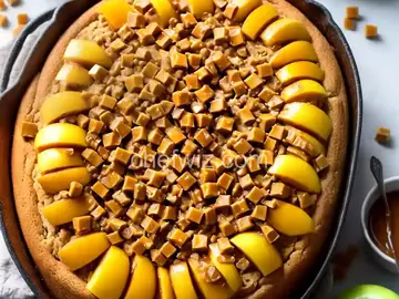 Delicious Caramel Apple Poke Cake