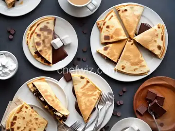 Dessert Quesadillas with Peanut Butter, Chocolate, and Marshmallow