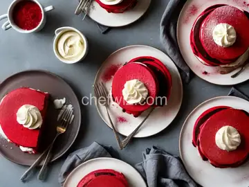 Dessert for Breakfast - Red Velvet Pancakes