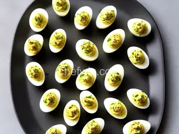 Deviled Eggs With Crispy Shallot Gremolata