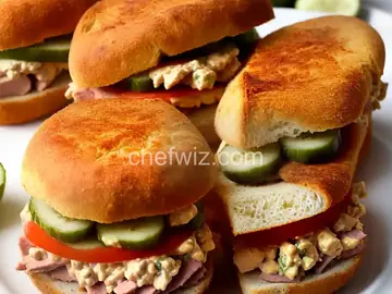 Deviled Ham and Pickle Sandwiches