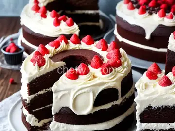 Devil's Food Layer Cake with Peppermint Frosting