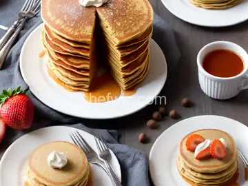 Diabetic Friendly Fluffy Whole Wheat Pancakes