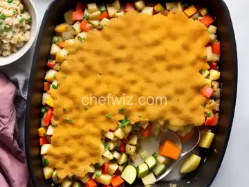 Diced Potato Casserole with Vegetables