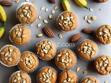 Dietetic Banana Nut Muffins