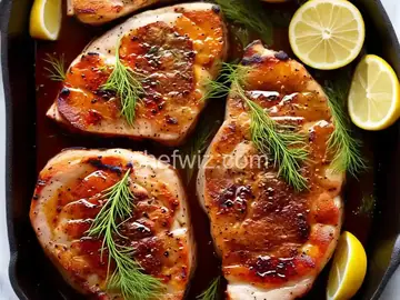 Dill and Honey Pork Chops