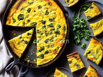 Dinner Tonight: Kale, Onion and Cheddar Frittata Recipe
