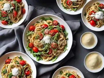 Dinner Tonight: Pasta with Arugula and Tomatoes Recipe