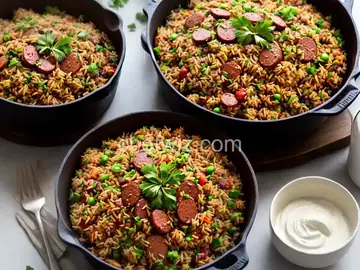 Dirty Rice with Smoked Sausage