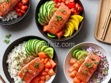 Do-It-Yourself Salmon Poke Bowls