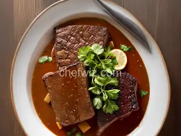 Double Elk Chop with Luxardo Cherry Demi-Glace