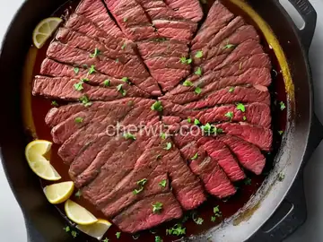 Drunken Flat Iron Steak