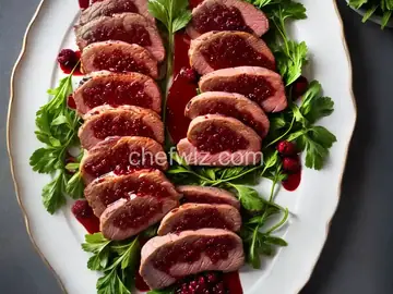 Duck Breasts with Raspberry Sauce