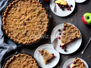 Easy Apple Berry Crumble Pie