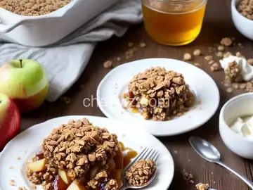 Easy Apple Crisp with Honey