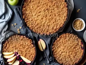 Easy Apple, Pear, and Blackberry Crumble