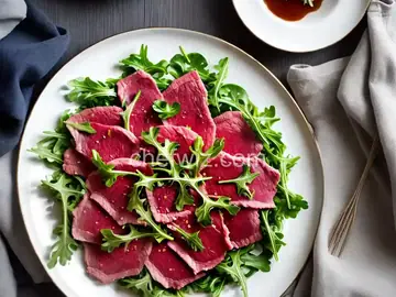 Easy Beef Carpaccio With Arugula