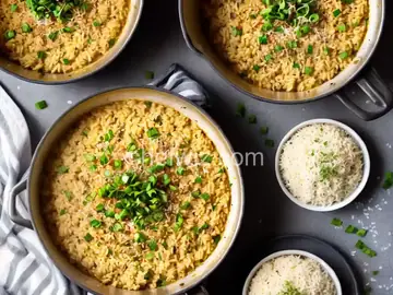 Easy Cheese Risotto Made with Leftover Rice
