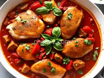 Easy Chicken Cacciatore