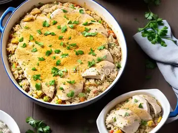 Easy Chicken Rice Casserole