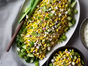 Easy Corn and Green Onion Salad