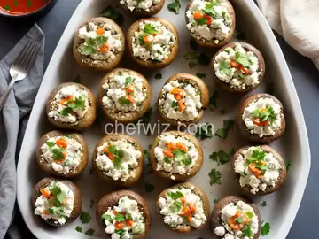 Easy Feta-Stuffed Mushrooms