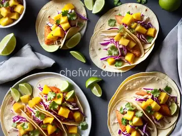 Easy Fish Tacos with Mango-Pineapple Slaw