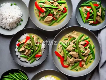 Easy Green Curry with Chicken, Bell Pepper, and Sugar Snap Peas