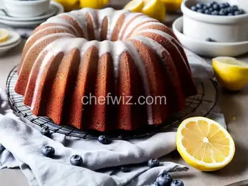 Easy Lemon-Blueberry Bundt Cake