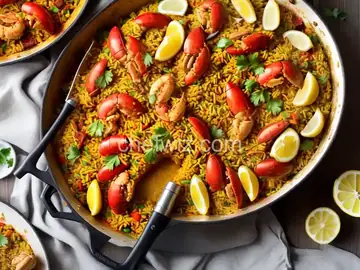 Easy Lobster Paella