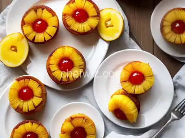 Easy Mini Pineapple Upside-Down Cakes