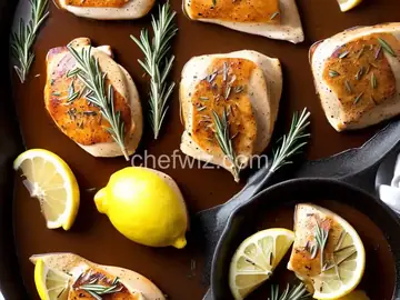 Easy Pan-Roasted Chicken Breasts With Lemon and Rosemary Pan Sauce Recipe