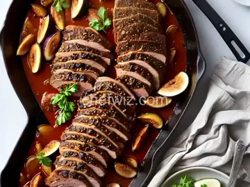 Easy Pan-Roasted Pork Tenderloin With Bourbon-Soaked Figs Recipe