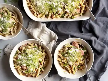 Easy Pasta Bake with Leek and Cheese