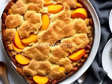 Easy Peach Cobbler with Canned Peaches