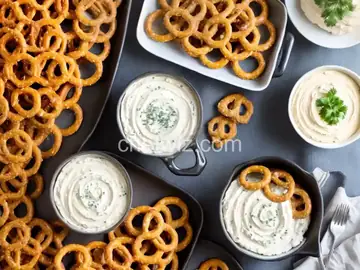 Easy Pretzel Spread with Cheese Dip