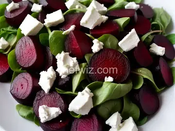 Easy Roasted Beet Salad with Goat Cheese