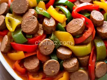 Easy Sausage, Peppers and Onions with Elbows