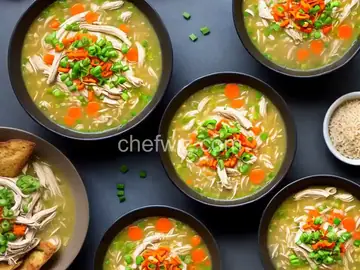 Easy Shredded Chicken and Rice Soup