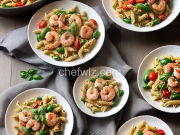 Easy Shrimp and Veggie Pasta Fresca