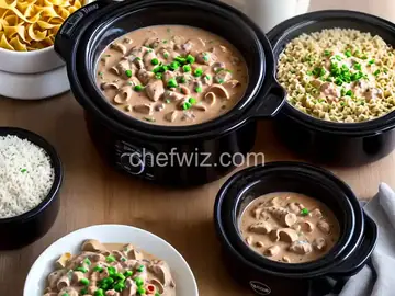 Easy Slow Cooker Stroganoff